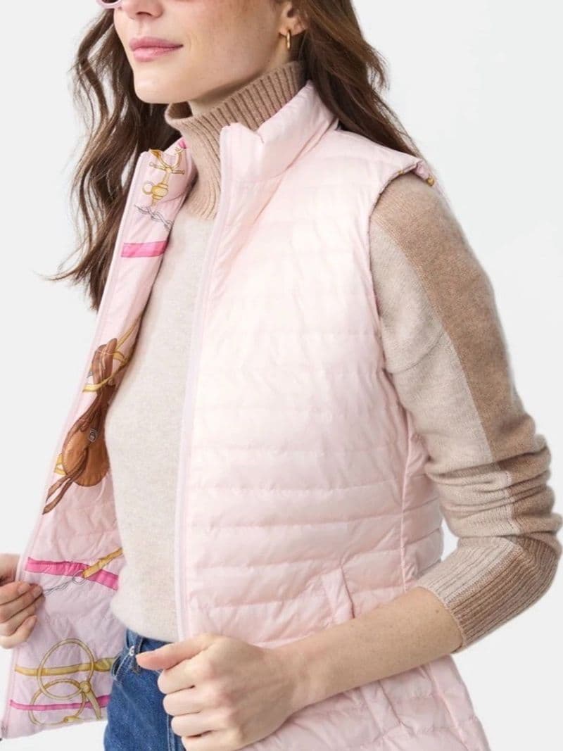J. McLaughlin Tahoe Reversible Puffer Vest in Neo Gulltopp — photo 7