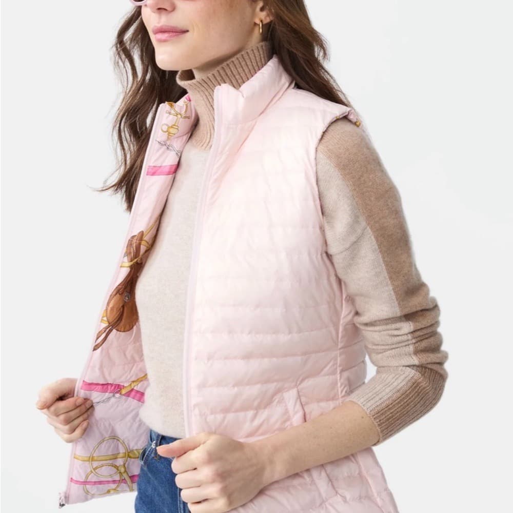 J. McLaughlin Tahoe Reversible Puffer Vest in Neo Gulltopp — photo 7