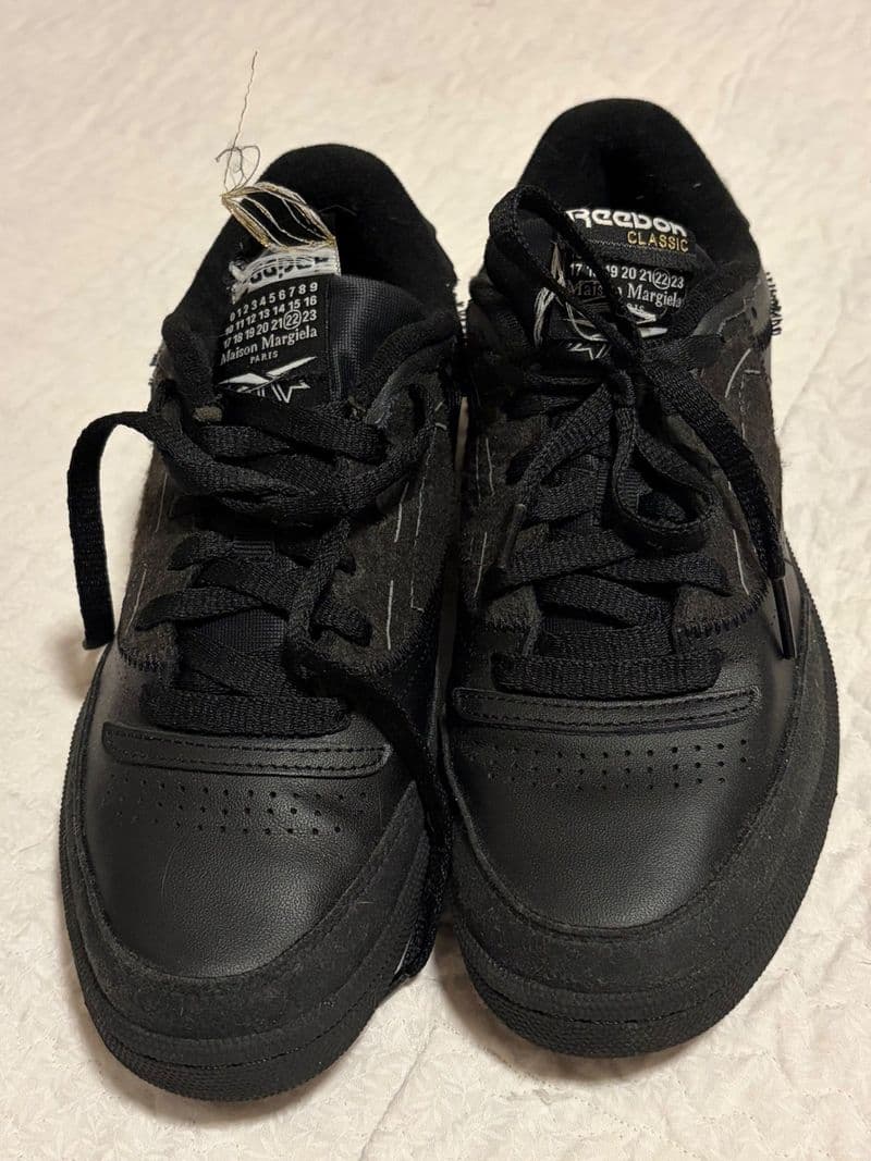 Maison Margiela Reebok Club C Memory Of Black Sneakers GW5012 Mens 7 Womens 8.5 — photo 1