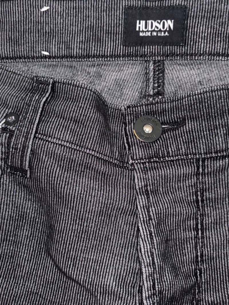 Hudson Byron Five Pocket Straight Black Striped Pants Mens 31 — photo 1