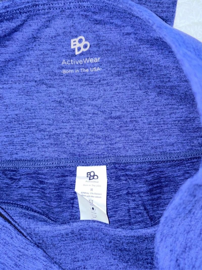 BODO ActiveWear Blue High Waisted Leggings with Pockets Size Medium NWT — photo 1