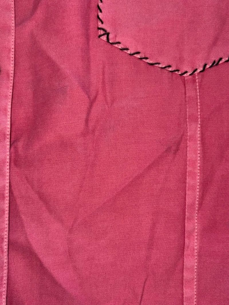 Ryan Michael Womens Pink Silk Cotton Western Snap Embroidered Shirt Size M — photo 1
