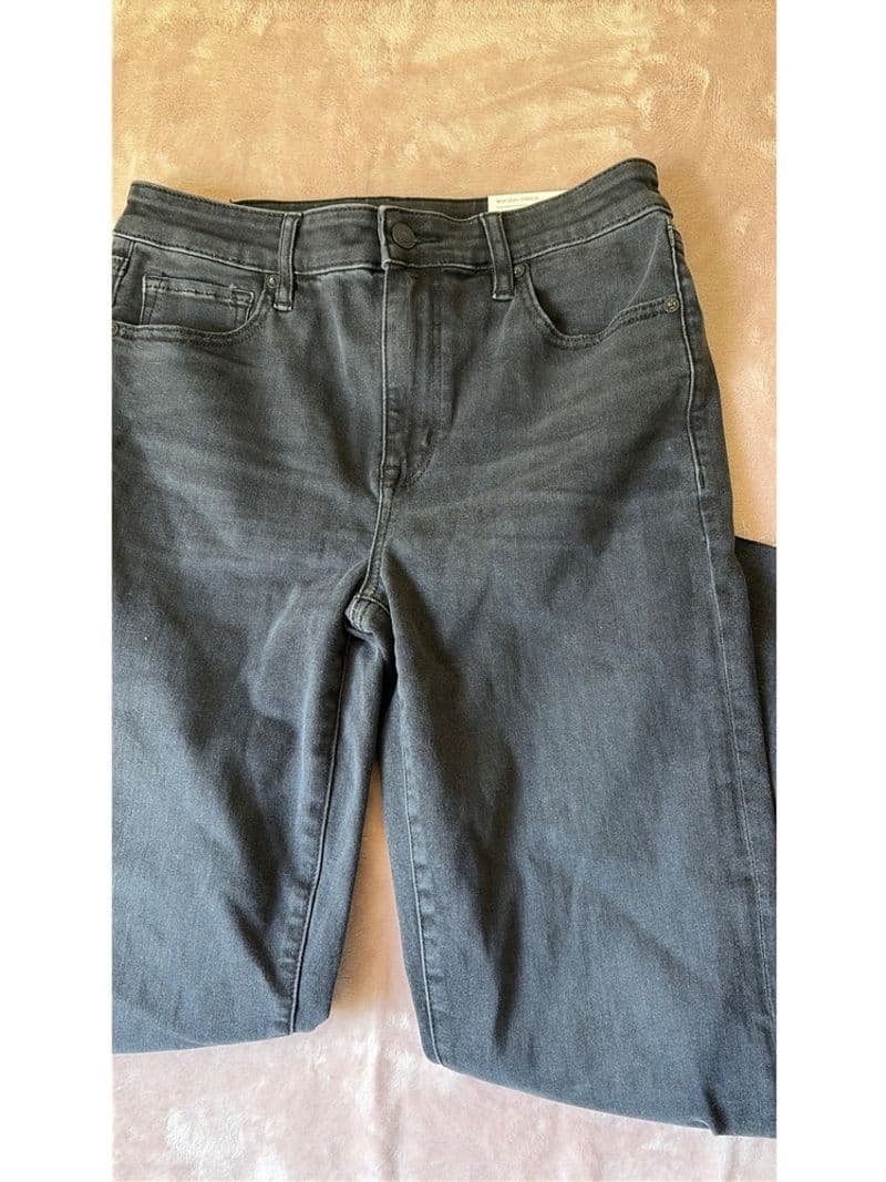 American Eagle Next Level Stretch High-Rise Kick Boot Crop Jeans Black Marl 6 R — photo 1