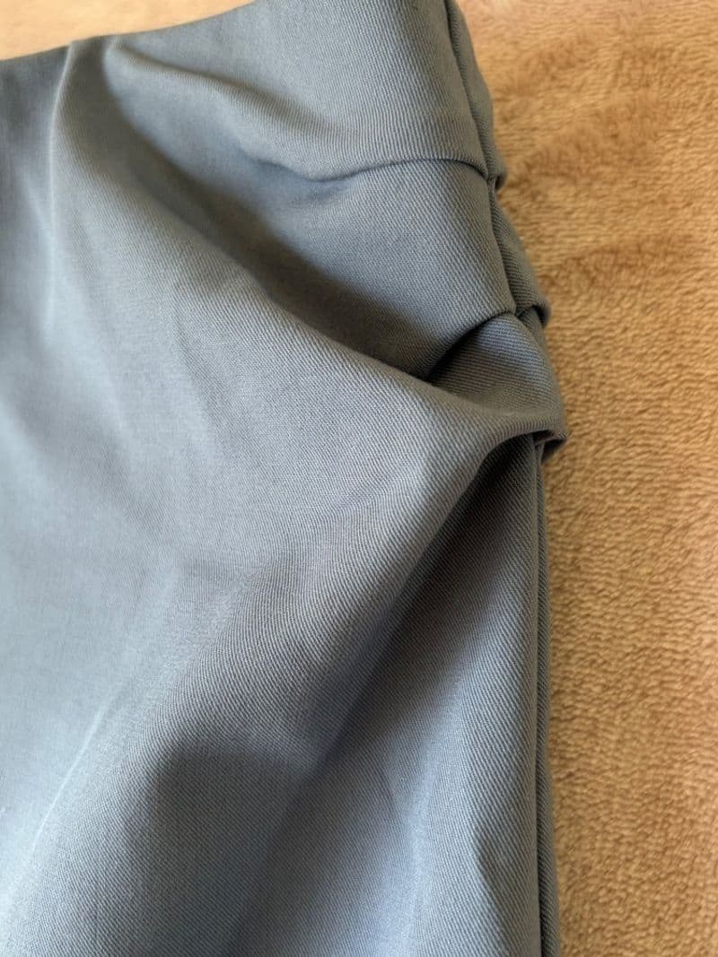 Zara Steel Blue Ruched Asymmetrical Mini Skirt 4432/154/406 NWT Size Small — photo 1