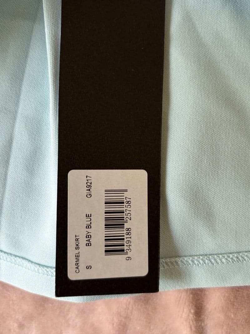 I.AM.GIA Carmel Skirt Baby Blue Pleated Mini Skirt GIA Small — photo 1