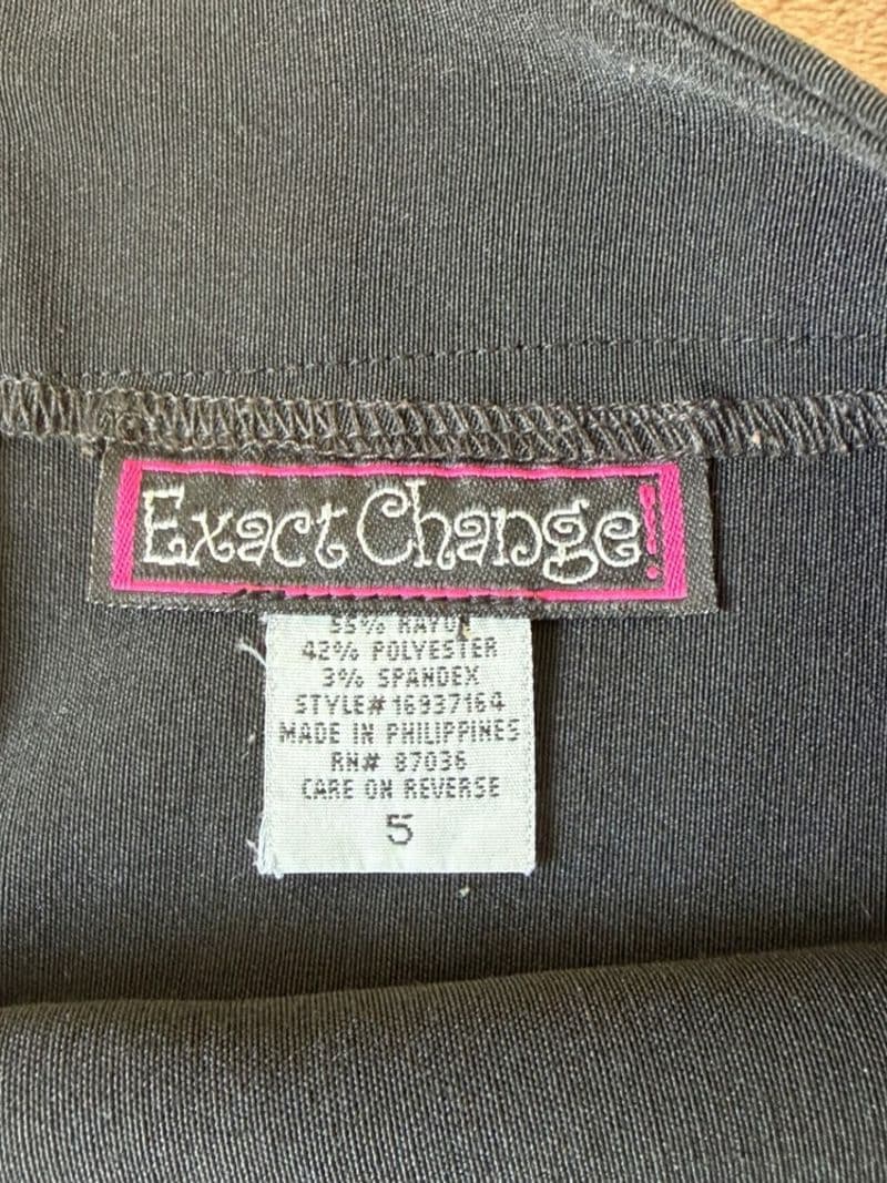 Exact Change Black Pleated Mini Skirt Y2K Preppy Schoolgirl Size 5 — photo 1