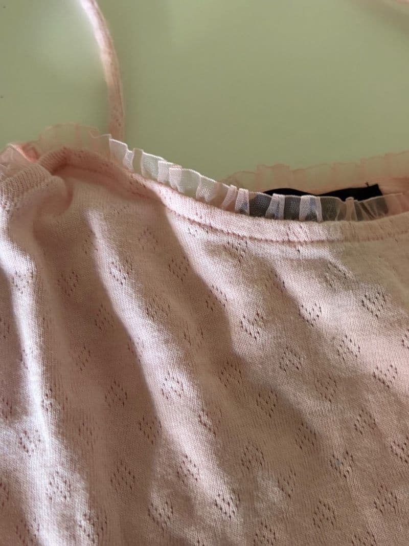 Mighty Fine Teddy Bear Tank & Forever 21 Pink Heart Camisole Bundle Small — photo 1