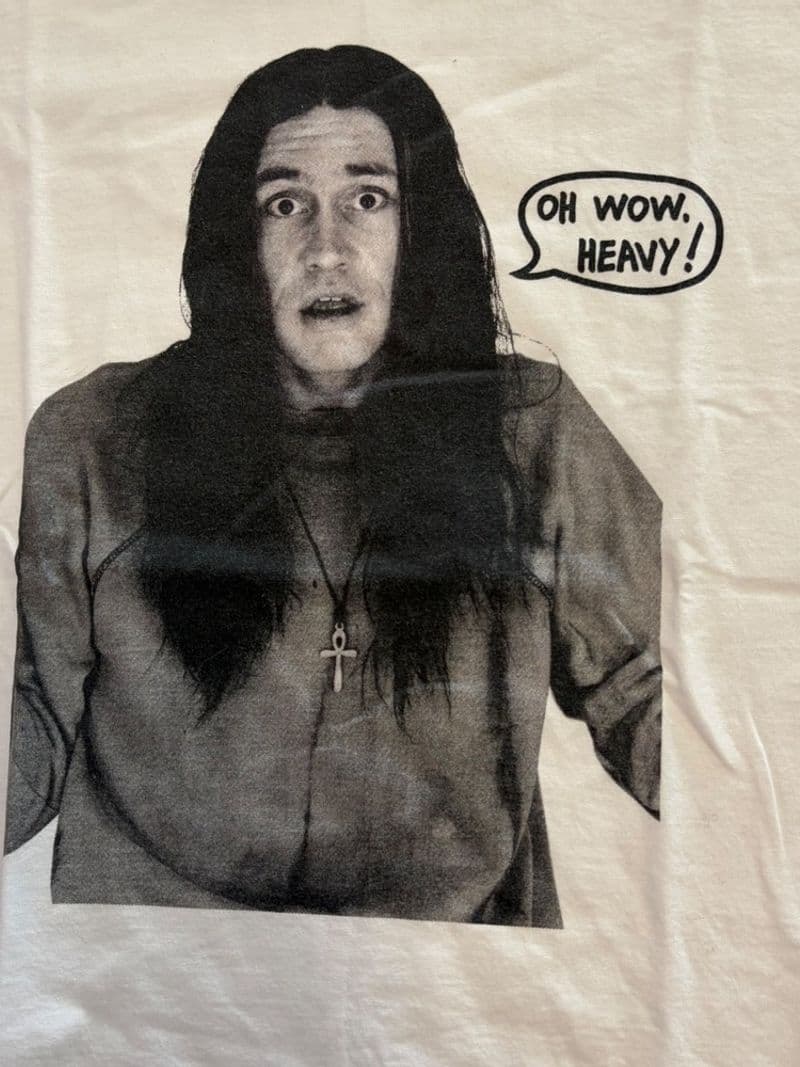 Gimme Five The Young Ones Neil Oh Wow Heavy Graphic T-Shirt White Mens Medium — photo 1
