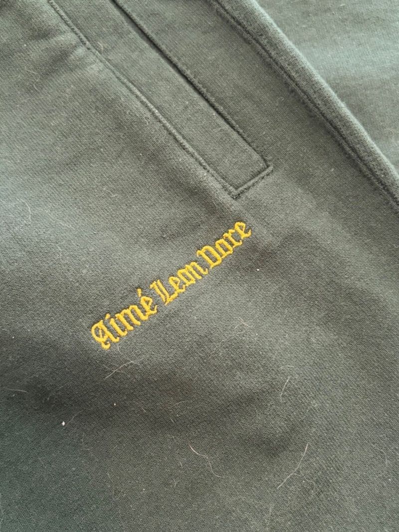 Aime Leon Dore Forest Green Logo Sweatpants French Terry Joggers Mens Small — photo 1