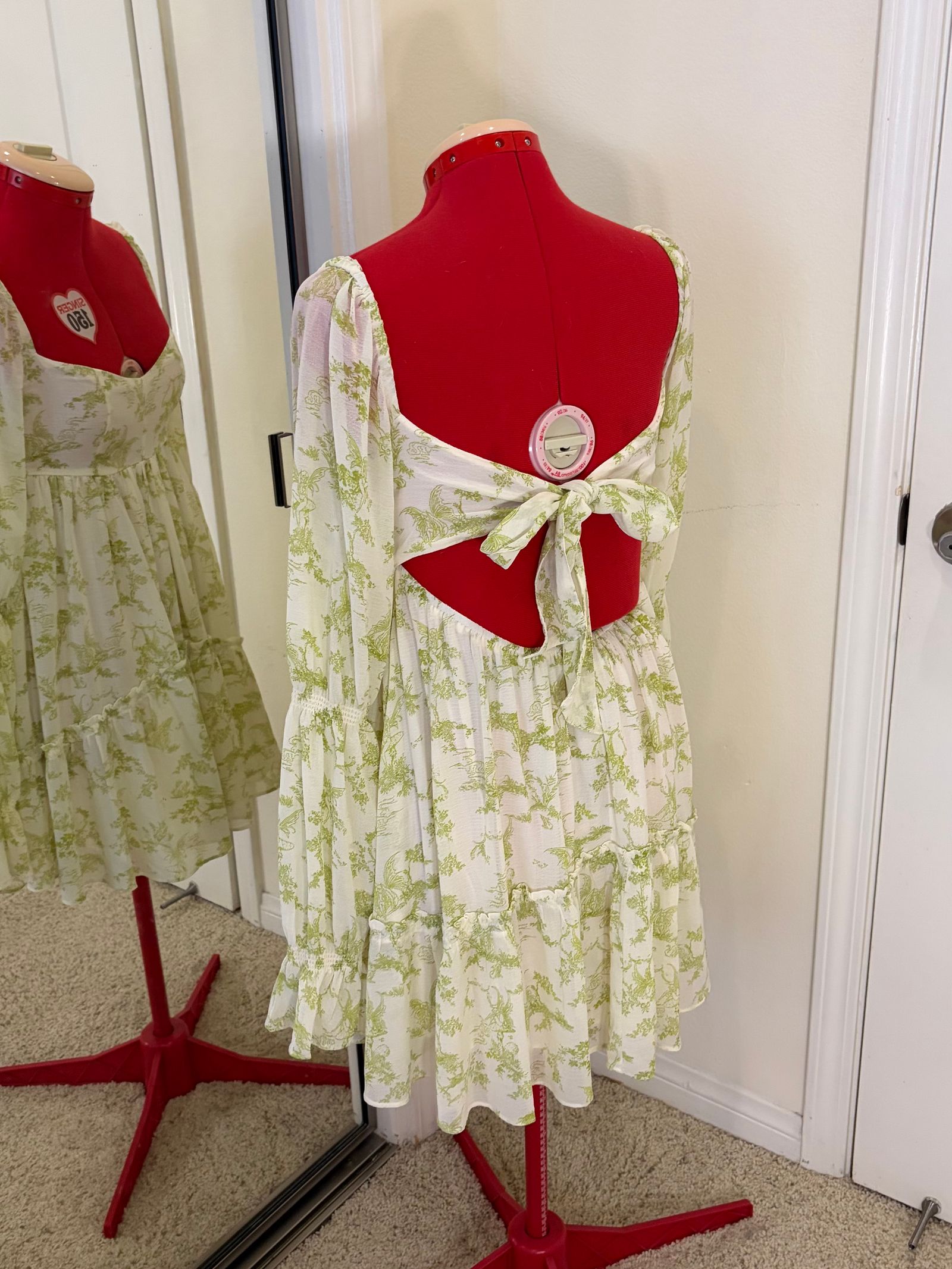 casual plus size dresses online Standards & Practices Rosie Tencel Dress The relaxed wall printing Color:Frosted Olive Flamenco Lace Crochet Beach